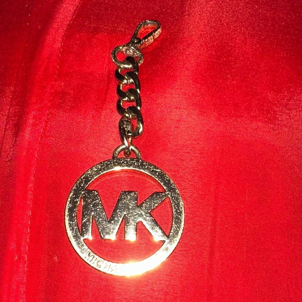 Michael Kors Gold Logo Keychain